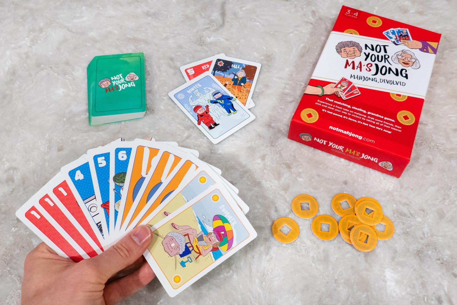 Not Your Ma's Jong - Premium Mahjong Set for Adults | Traditional Chinese Tile Game for Family & Friends | Perfect for Game Nights, Parties & Cultural Events