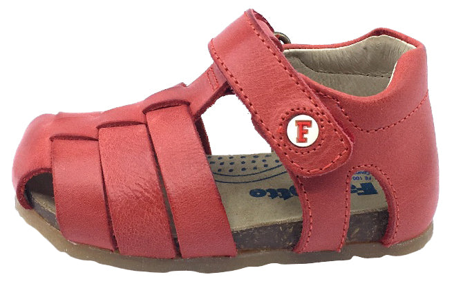 Falcotto Alby Fisherman Sandals for Boys and Girls - Comfortable Kids' Sandals with Adjustable Straps, Red (Rosso) - Perfect for Beach, Pool, and Summer Outdoor Activities