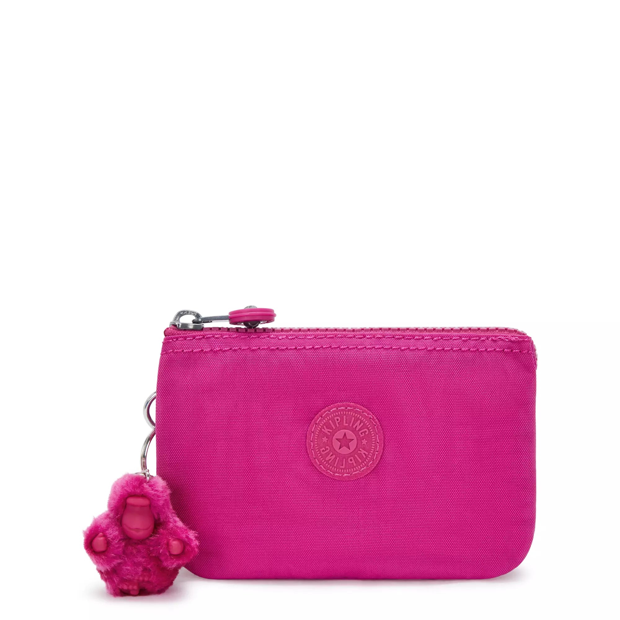 Kipling Creativity Small Pouch - Glowing Fuchsia Crossbody Bag for Women | Trendy & Lightweight Travel Organizer | Perfect for Everyday Use, Gym, Work & Travel Accessories