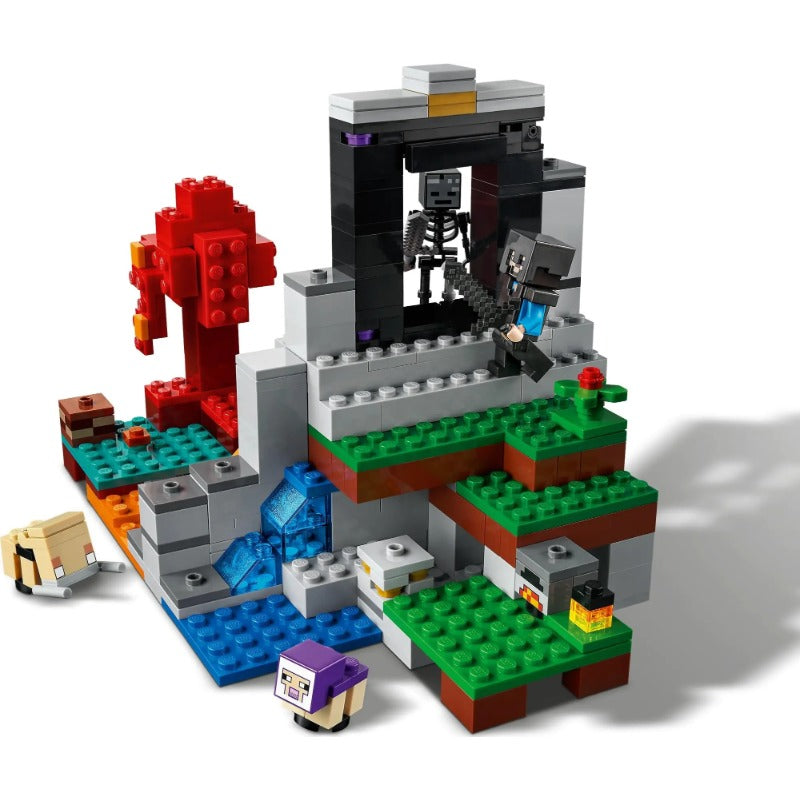 316 Pcs The Ruined Portal - Minecraft Building Blocks Set for Creative Construction & Adventure Scenes | Perfect for DIY Projects, Gaming Decor & Gift Ideas