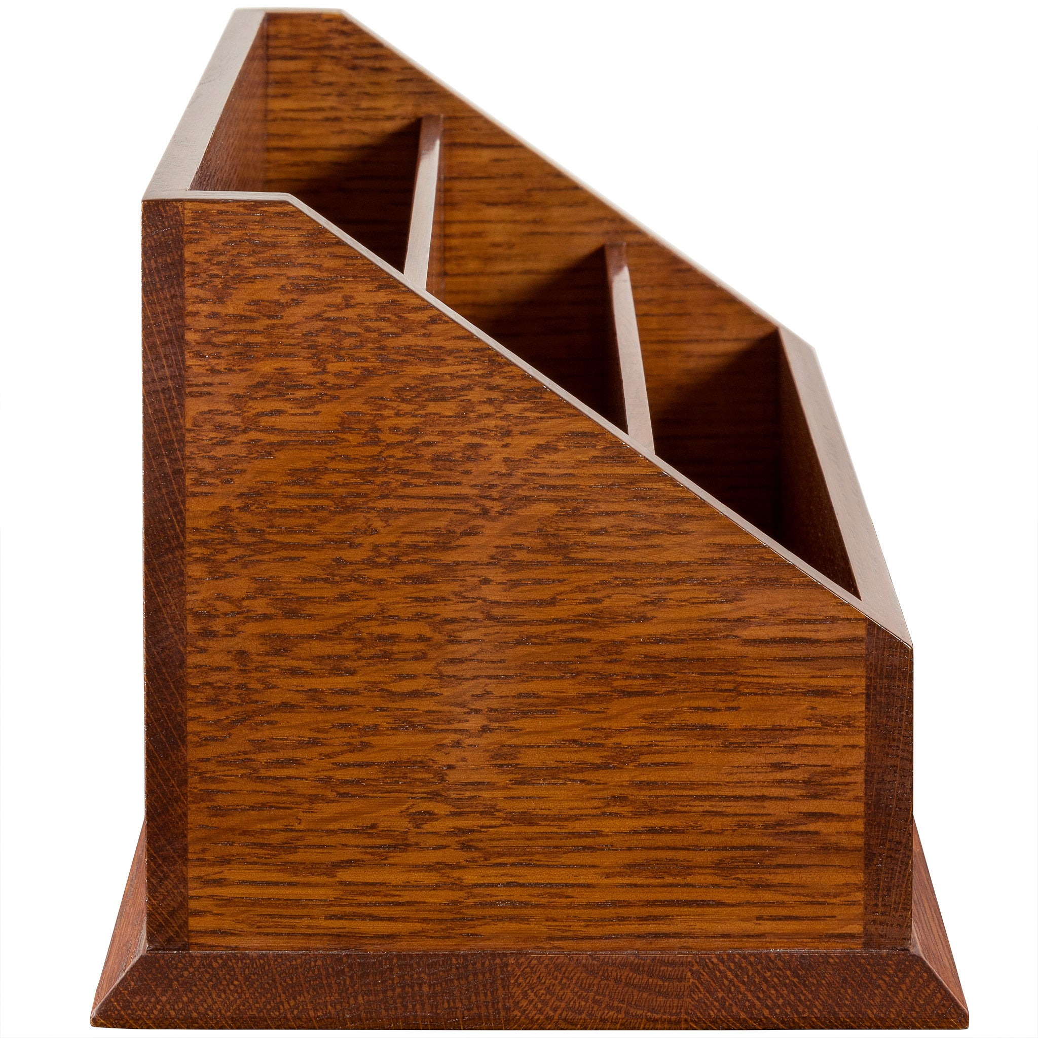 Premium Wooden Desk Organizer with 5 Compartments - Stylish Office Desk Accessory for Pens, Pencils, Scissors & More - Perfect for Home Office, Study Desk, or Workspace Organization