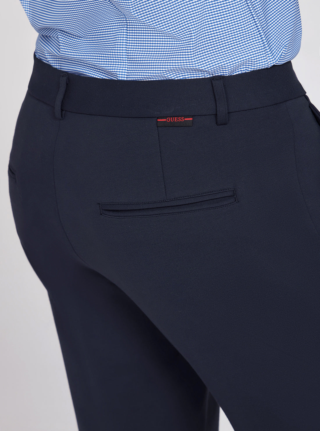 Premium Eco-Friendly Navy Blue Myron Tech Dress Pants for Men - Comfortable Office & Business Casual Wear
