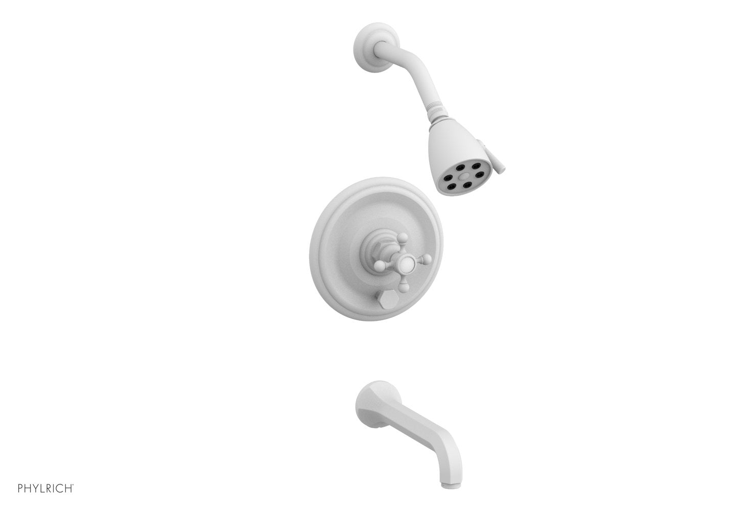 HEX TRADITIONAL Pressure Balance Tub and Shower Set 500 26 - Chrome Finish Bathroom Faucet for Modern Homes | Perfect for Master Bathrooms & Guest Suites