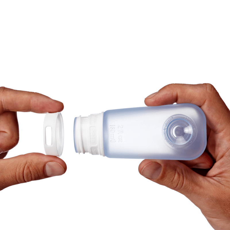 Humangear GoToob Clear Squeeze Tube - Medium Size Leak-Proof Travel Container for Toiletries, Cosmetics & Liquids | Perfect for Camping, Gym & Air Travel