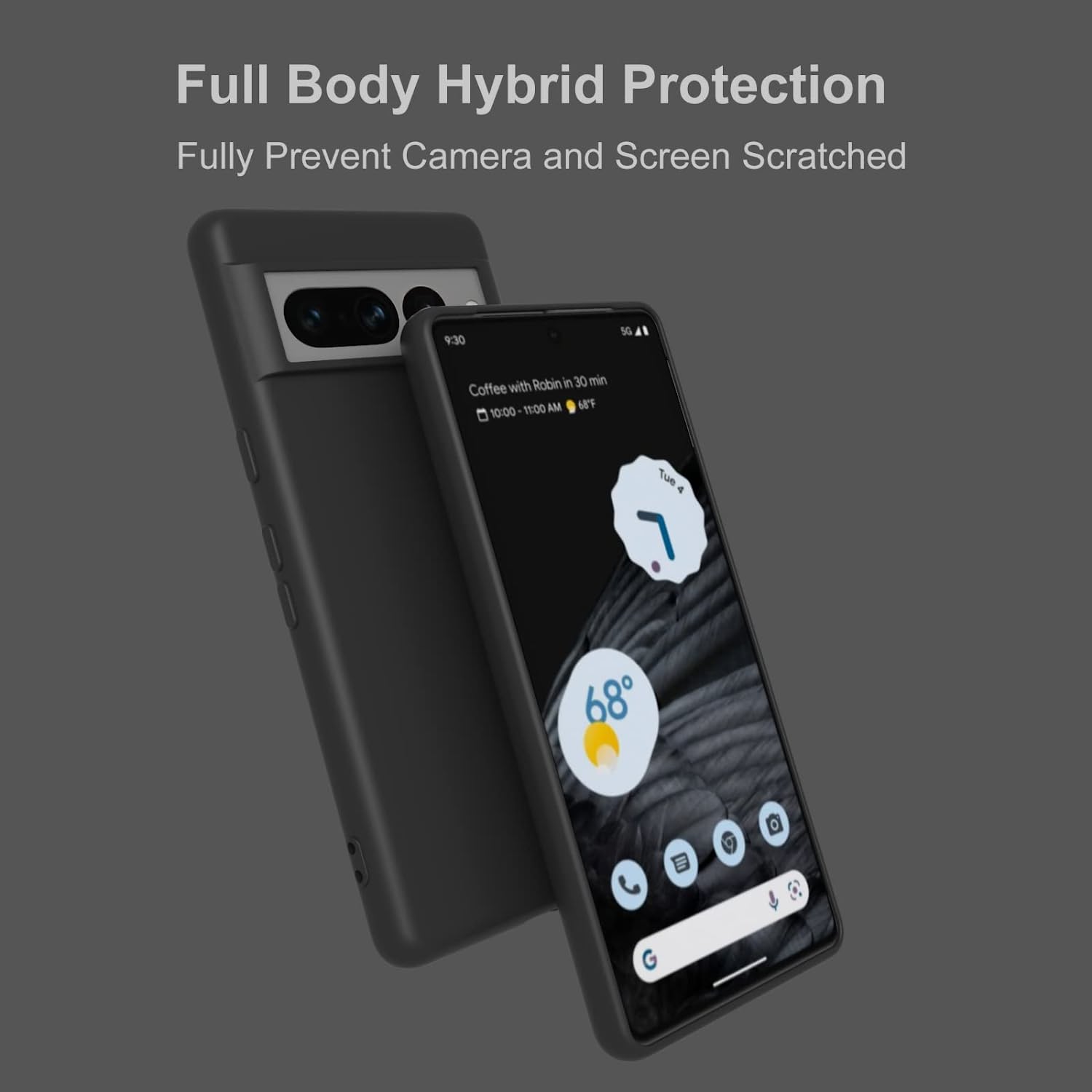 Google Pixel 7 Pro Case - Shockproof Full Body Protection, Slim Fit Cover with Raised Edges for Screen & Camera Protection - Perfect for Outdoor Activities, Travel & Daily Use