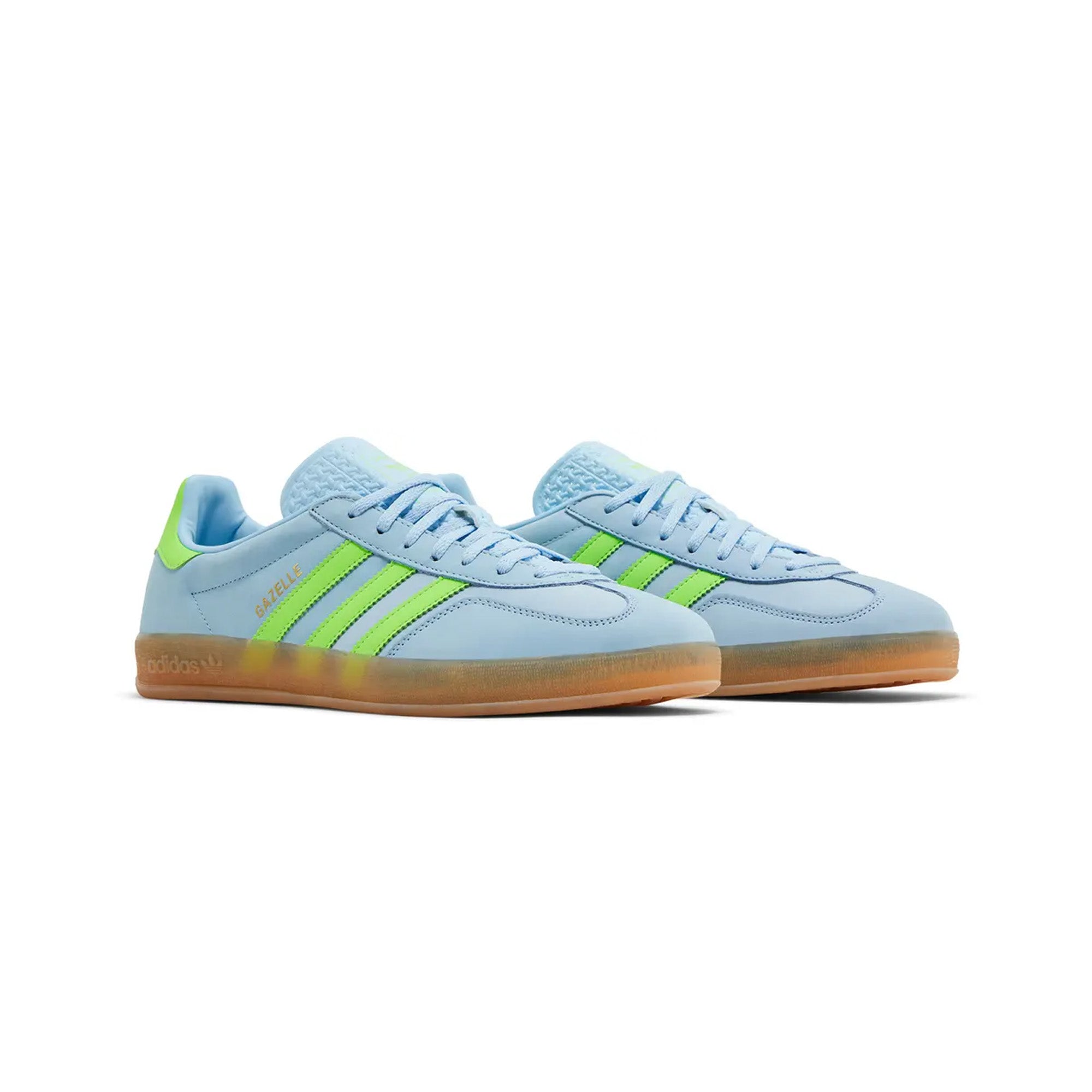 Adidas Gazelle Indoor 'Clear Sky Solar Green' Women's Sneakers 2024 - Comfortable Casual Shoes for Running, Gym & Everyday Wear