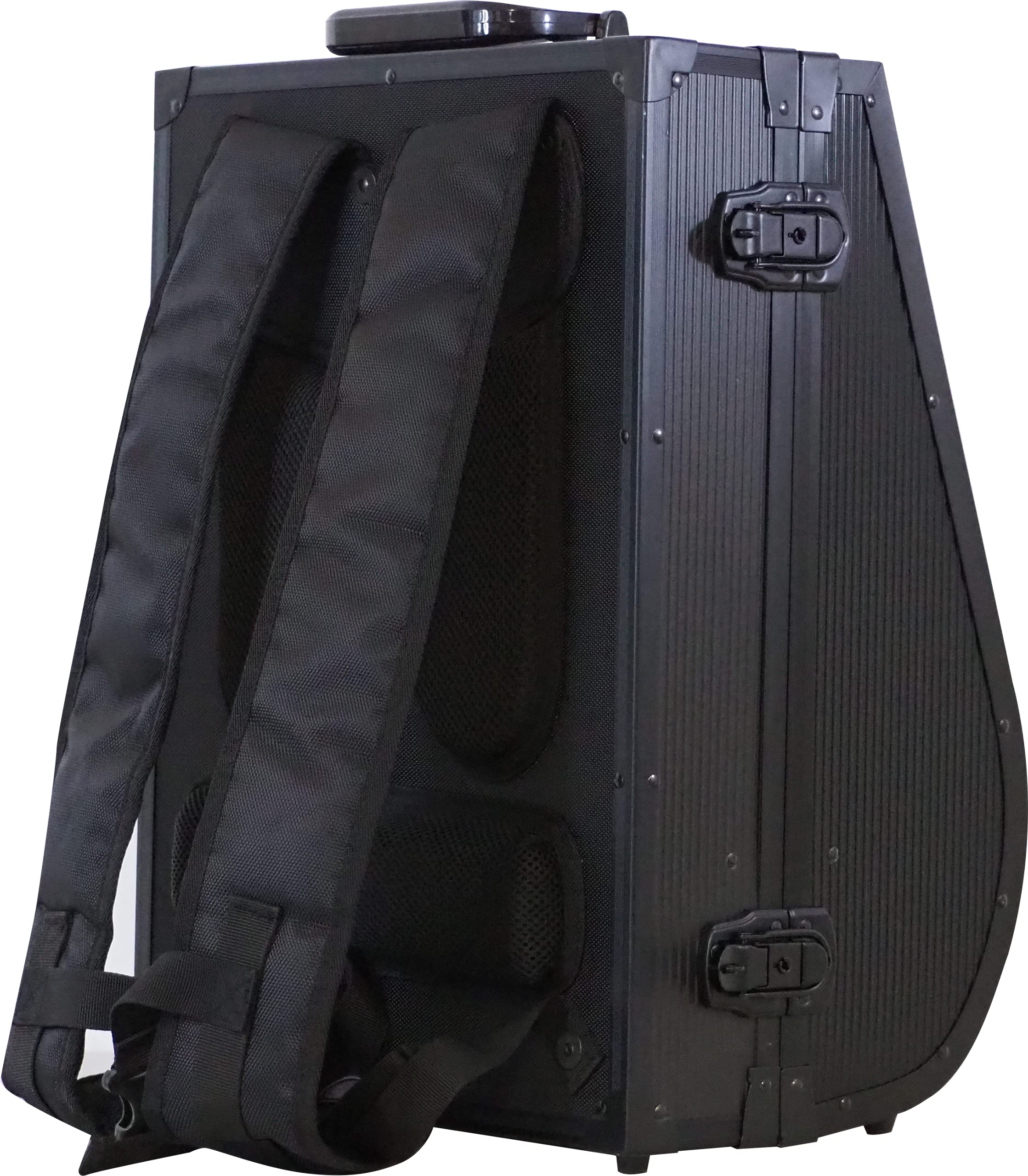 Vincent Hard Shell Backpack HSBP - Waterproof & Durable Laptop Backpack for Men & Women (Black Metal) - Perfect for Travel, Work & School