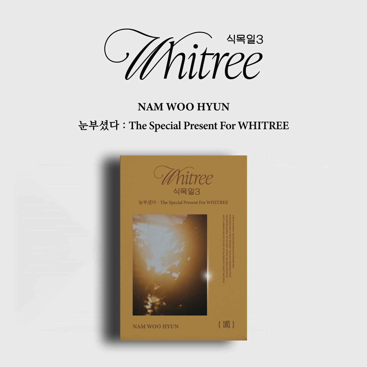 NAM WOOHYUN ALBUM 'THE SPECIAL PRESENT FOR WHITREE' - K-Pop CD Gift for Fans, Perfect for Birthdays, Anniversaries & Special Occasions