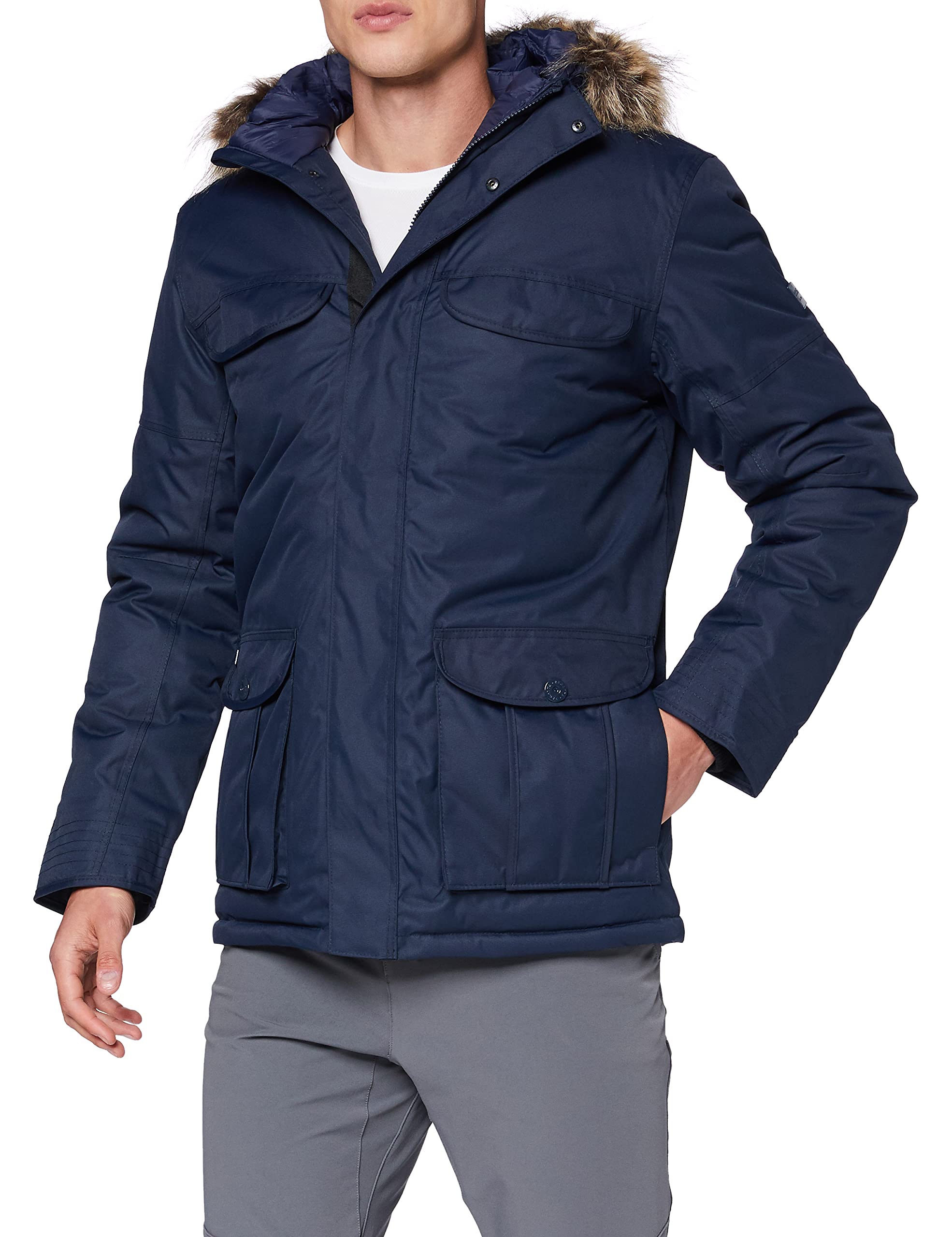 Regatta Men's Aarav Insulated Winter Parka Jacket - Waterproof, Windproof Cold Weather Coat for Outdoor Activities & Daily Commute