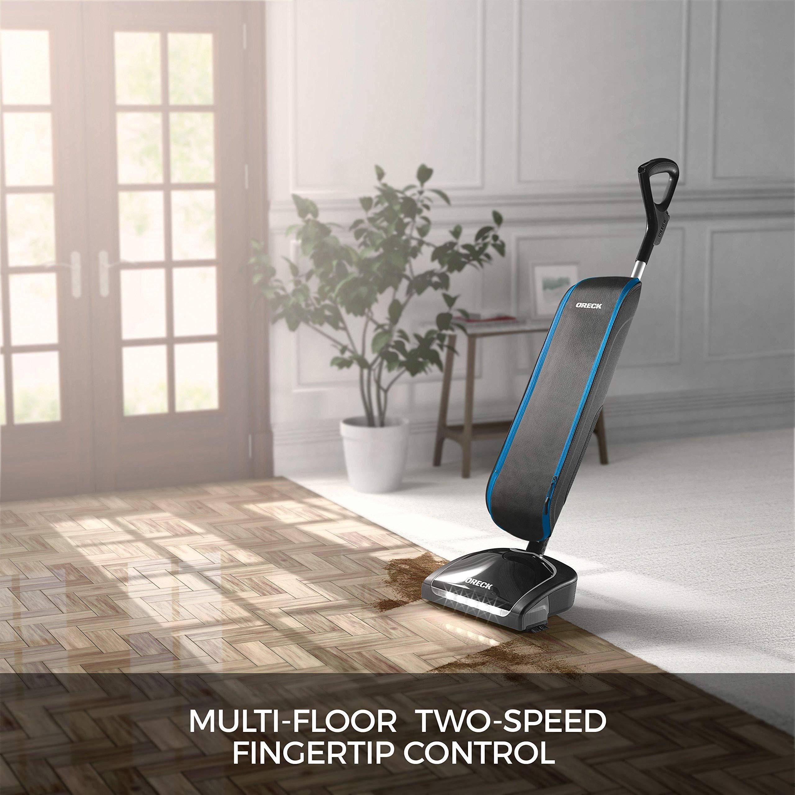 Oreck HEPA Upright Vacuum Cleaner - Lightweight Bagged Vacuum with HEPA Filtration, 2-Speed Control for Deep Cleaning | Traps Dust & Allergens | Ideal for Hardwood Floors, Carpets & Pet Hair Removal in Homes