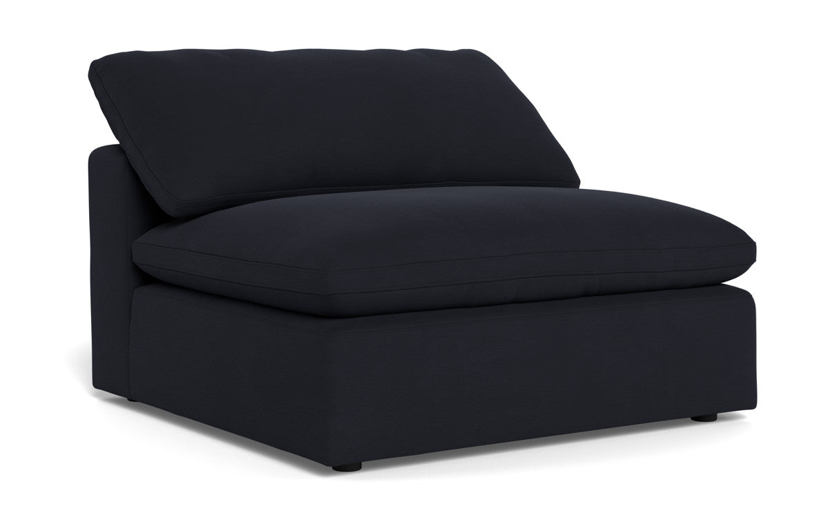 Fluffy Armless Chair - Ultra Soft Comfortable Accent Chair for Living Room, Bedroom, or Office - Perfect for Relaxing, Reading, and Lounging