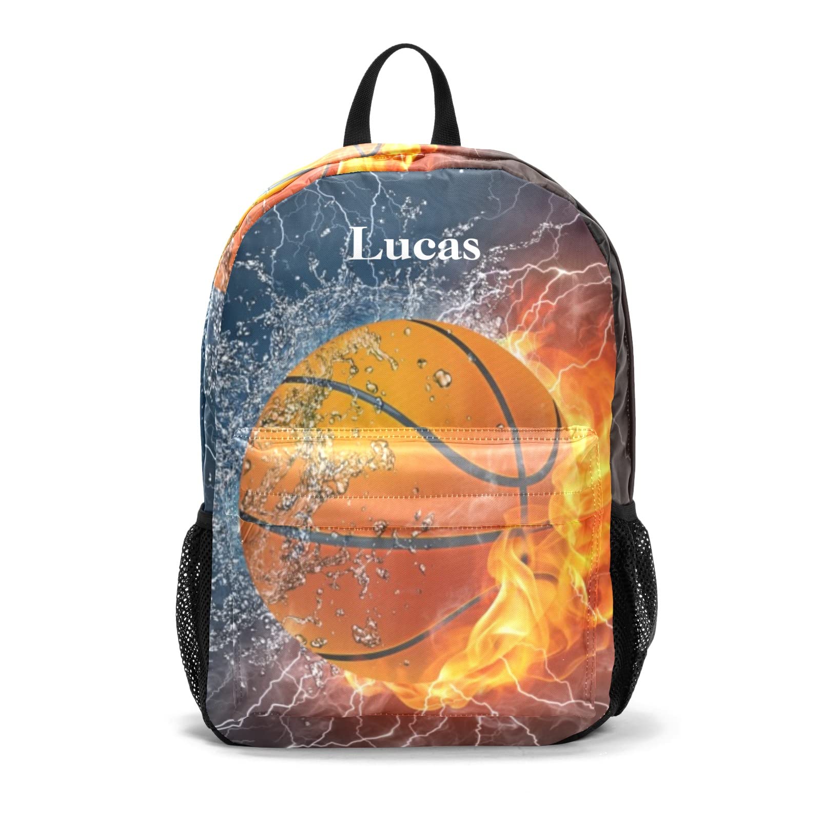**SunFancy Unisex Basketball Themed Waterproof Backpack - Personalized Casual Daypack for Teens & Adults - 11.81