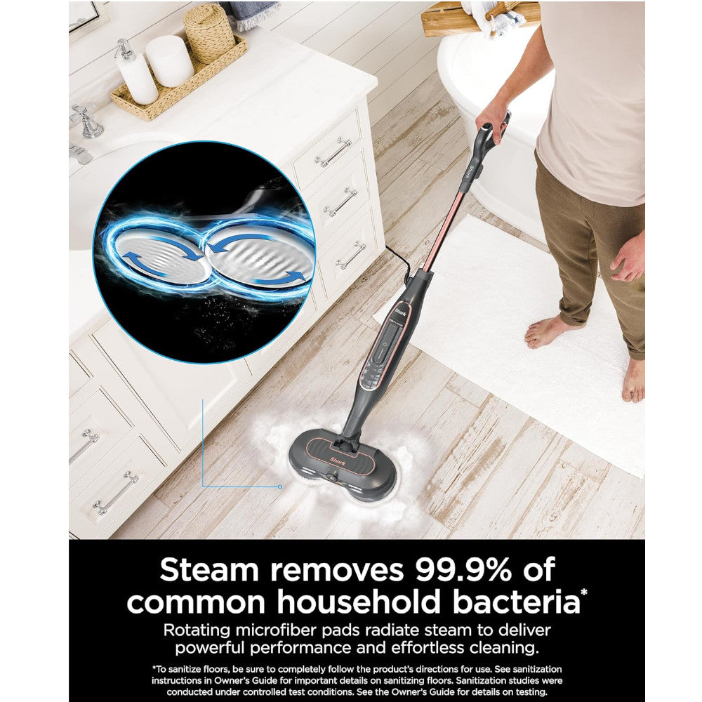 SHARK S7201 All-in-One Hard Floor Steam Mop with Steam Blaster Technology | Steam & Scrub for Deep Cleaning | Factory Serviced with 90-Day Warranty | Perfect for Tile, Wood & Laminate Floors