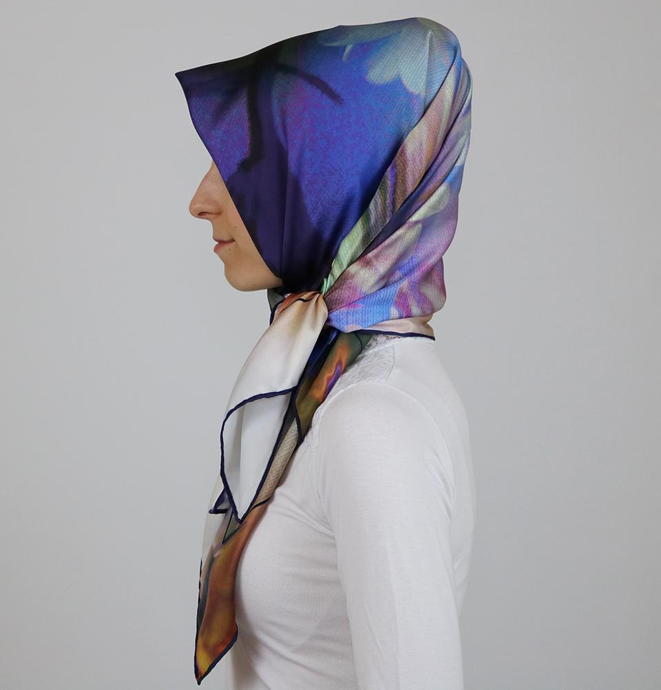 Aker Satin Square Hijab Scarf 7235 921 - Soft & Breathable Muslim Headscarf for Women - Perfect for Daily Wear, Prayer, and Special Occasions
