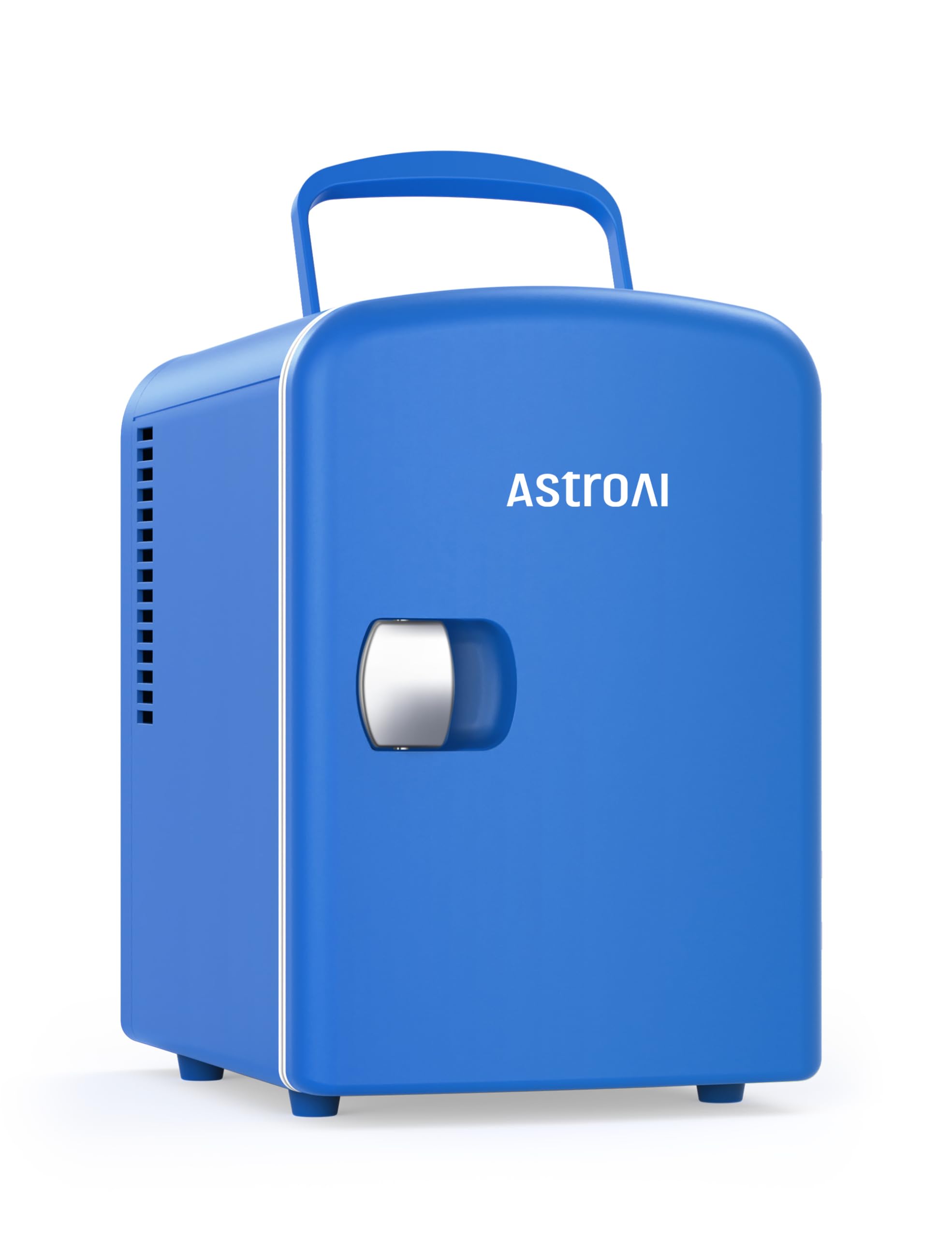 AstroAI Mini Fridge 4L/6 Can - Portable Thermoelectric Cooler & Warmer for Skincare, Beverage, Food - AC/DC Power for Home, Office, Car - ETL Certified (Blue) | Perfect for Dorm Rooms, Road Trips & Small Spaces