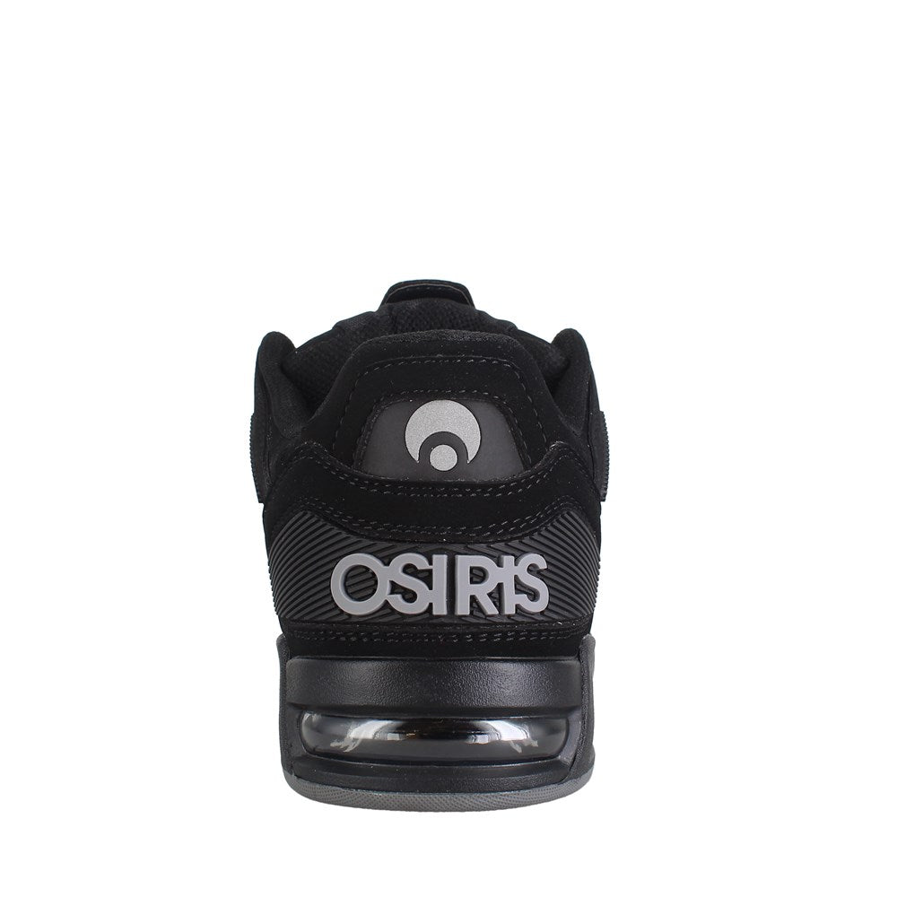 Osiris PERIL Skate Shoes for Men - Black/Black/Grey | High-Performance Sneakers for Skateboarding & Streetwear Fashion