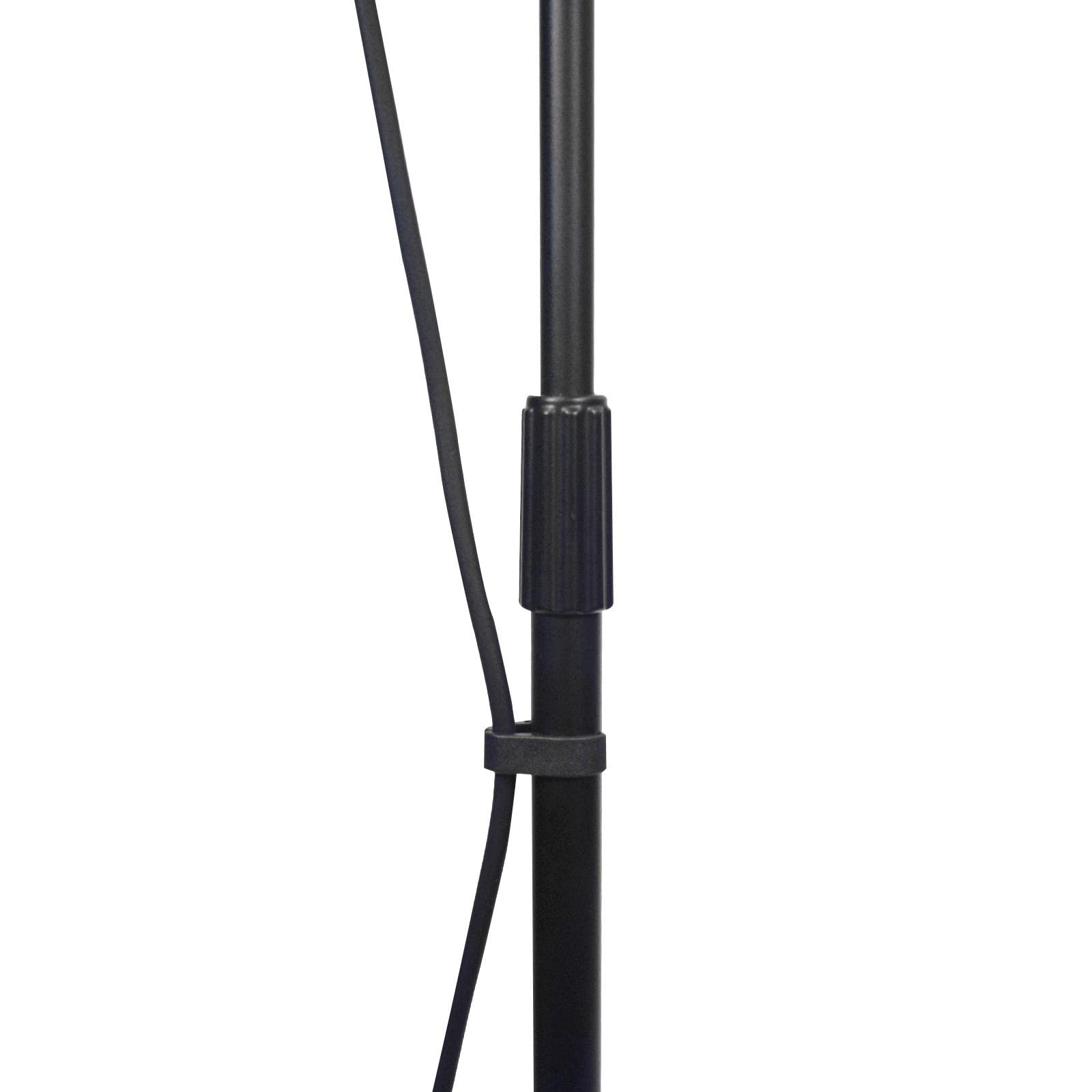 Professional DJ Microphone Boom Stand with Dynamic Vocal Mics & Clips - 4 Pack Set for Live Performances, Studio Recording & Karaoke Nights