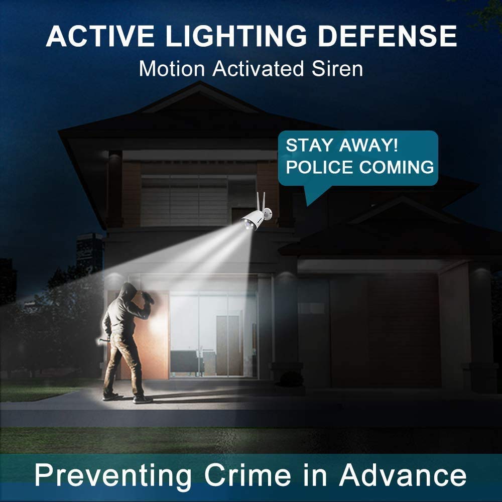 GENBOLT Outdoor WiFi Security Camera with PoE - Wireless Home Surveillance System, 110° Wide Angle Floodlight CCTV Camera for Exterior, 2.4/5GHz Dual Band IP Camera with Human Detection - Perfect for Home Security, Garage Monitoring & Backyard Protection