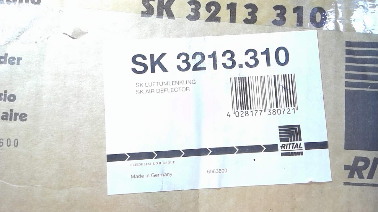 Rittal SK 3213.310 Air Diverter - High-Quality Cooling System Component for Server Racks & Electrical Enclosures | Perfect for Data Centers & Industrial Applications