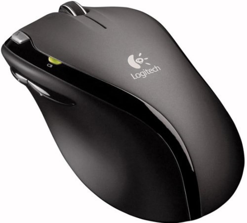 Logitech MX620 Wireless Laser Mouse - Black, Ergonomic Design, High Precision Tracking for Office, Gaming & Home Use