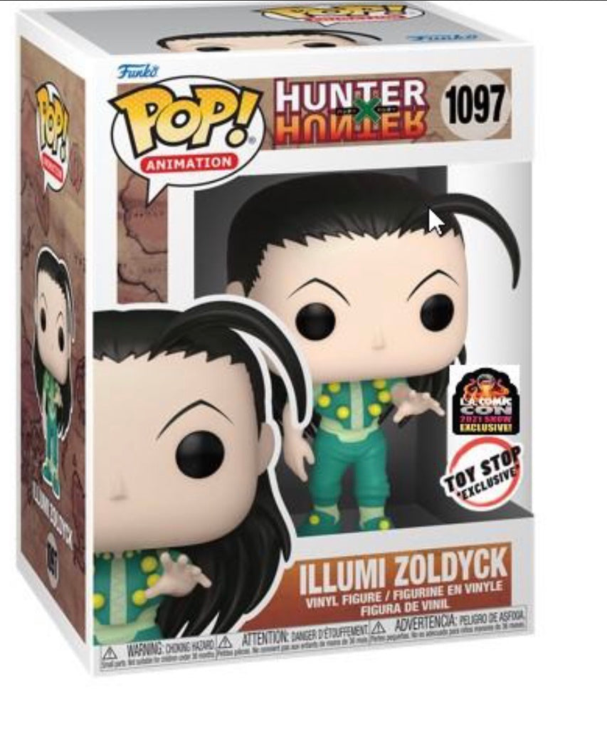 Hunter x Hunter Illumi Zoldyck LA Comic Con Exclusive Action Figure #1097 - Collectible Anime Toy for Fans, Display & Cosplay Inspiration