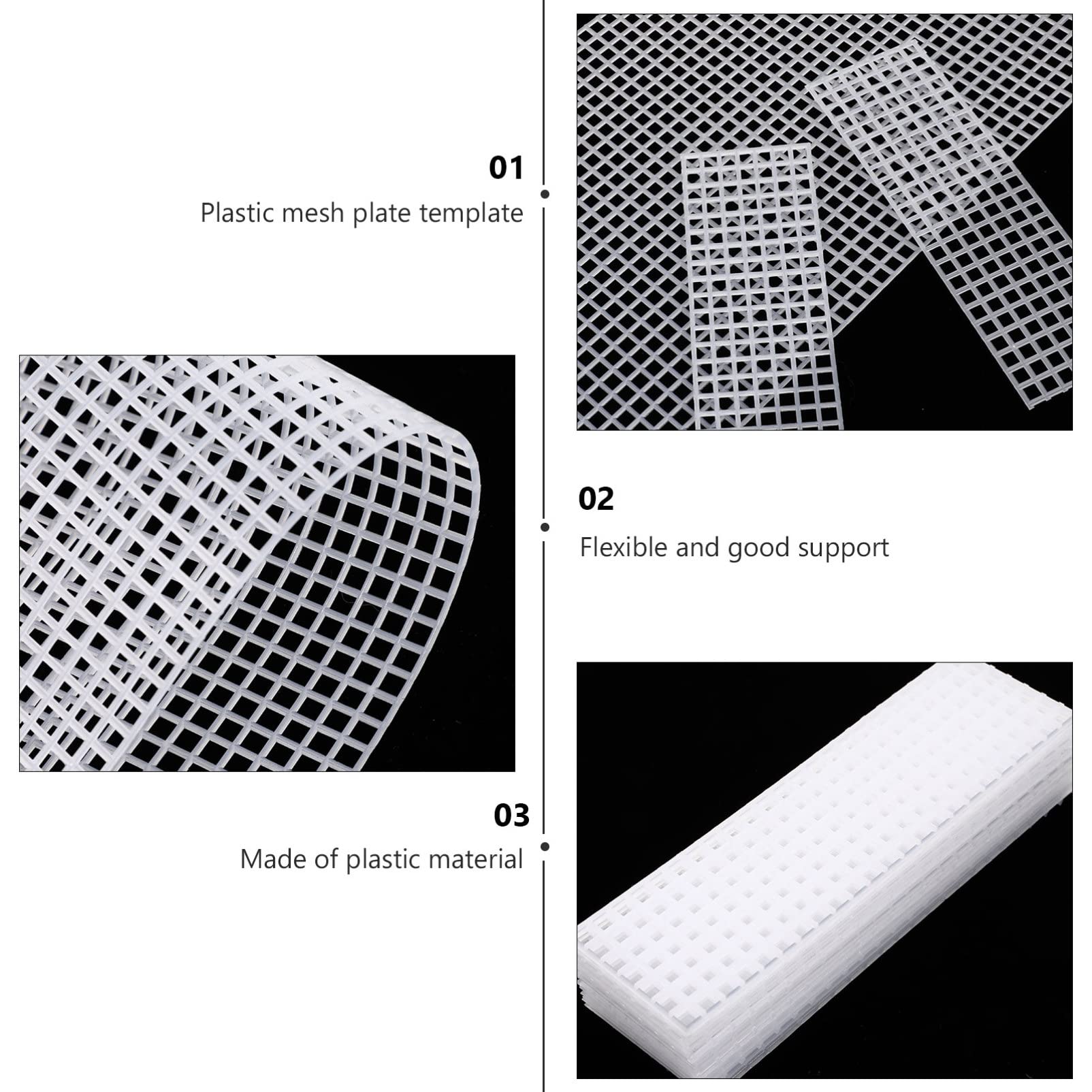 10-Piece Woven Mesh Crochet Bag Plates - DIY Embroidery & Knitting Weaving Boards for Handmade Bags - Perfect for Crafting, Knitting Projects, and DIY Gift Making