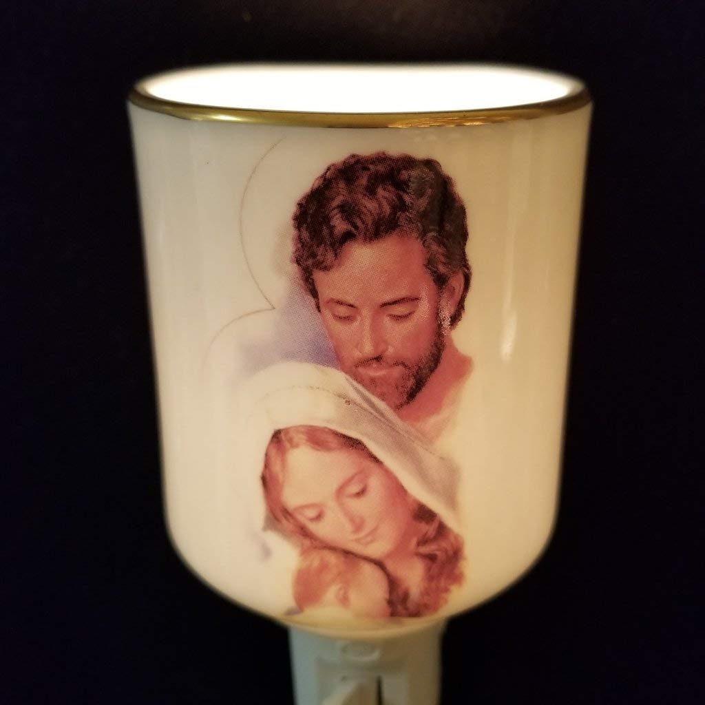 Holy Family Night Light - Religious LED Night Light for Bedroom, Nursery, or Prayer Room - Perfect for Kids, Babies, and Home Decor