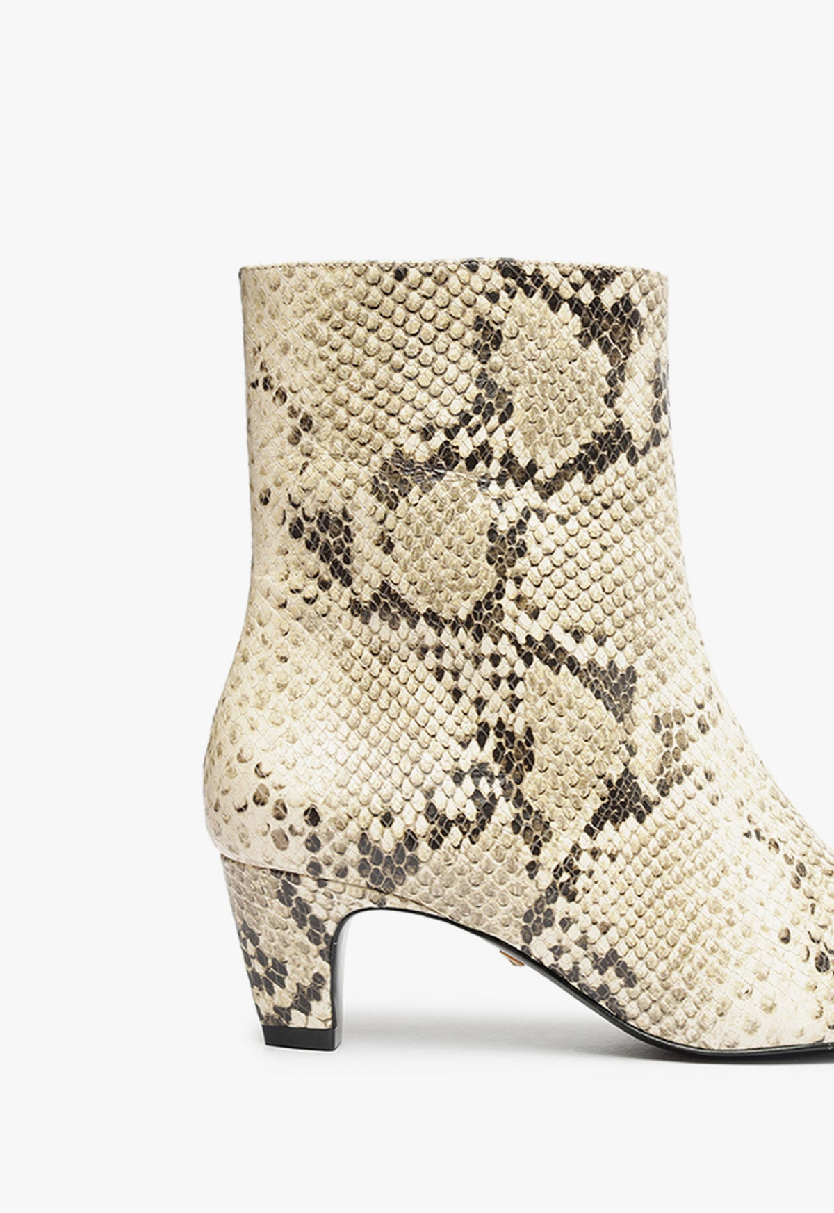 Dellia Leather Bootie Women's Mid Heel Ankle Boots - 2.4 Inch Heel Height, Style S2206900020001 | Perfect for Office, Party & Casual Wear