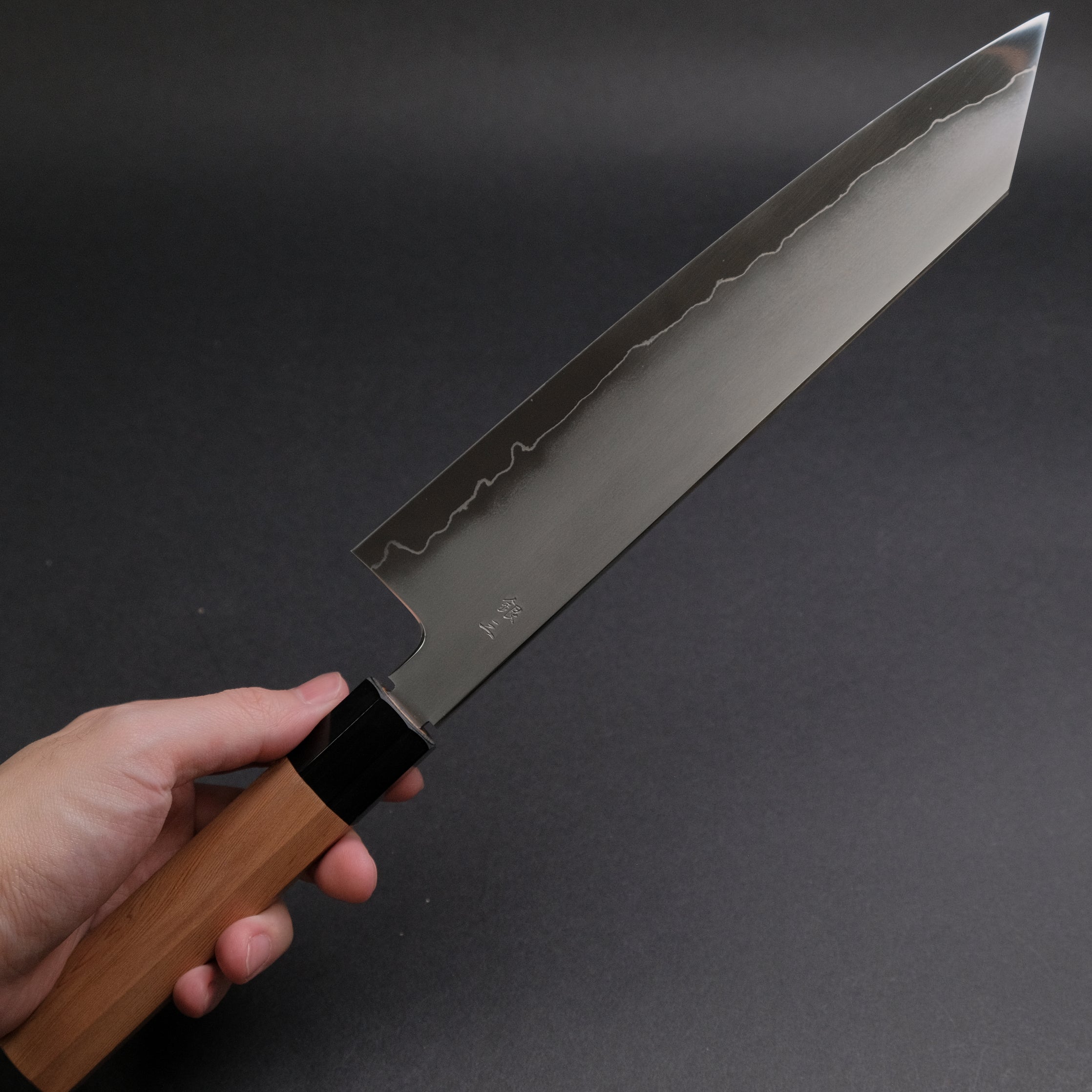 Premium Tetsujin Silver #3 Kasumi Kiritsuke Gyuto 240mm Japanese Chef Knife with Yakusugi Cedar Handle - Perfect for Sushi, Sashimi & Precision Vegetable Cutting
