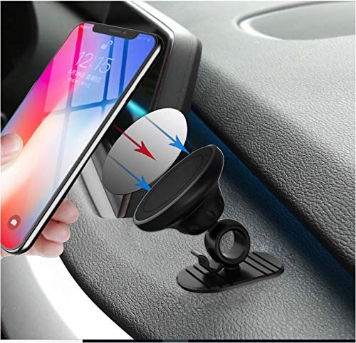 Super Strong Magnetic Car Mount for Phones & Mini Tablets - Secure Phone Holder with Adhesive Base - Perfect for Driving, Commuting & Hands-Free Navigation