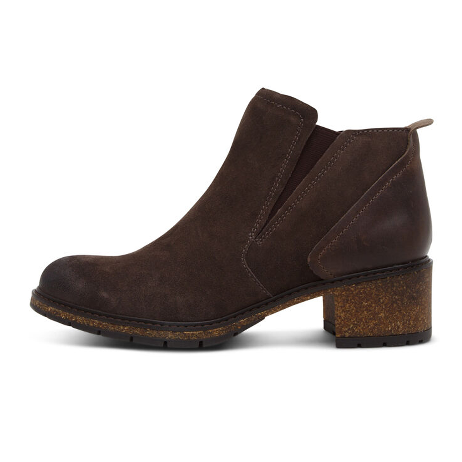 Aetrex Frankie Women's Brown Leather Ankle Boots - Comfortable & Stylish for Casual Wear, Work & Outdoor Activities