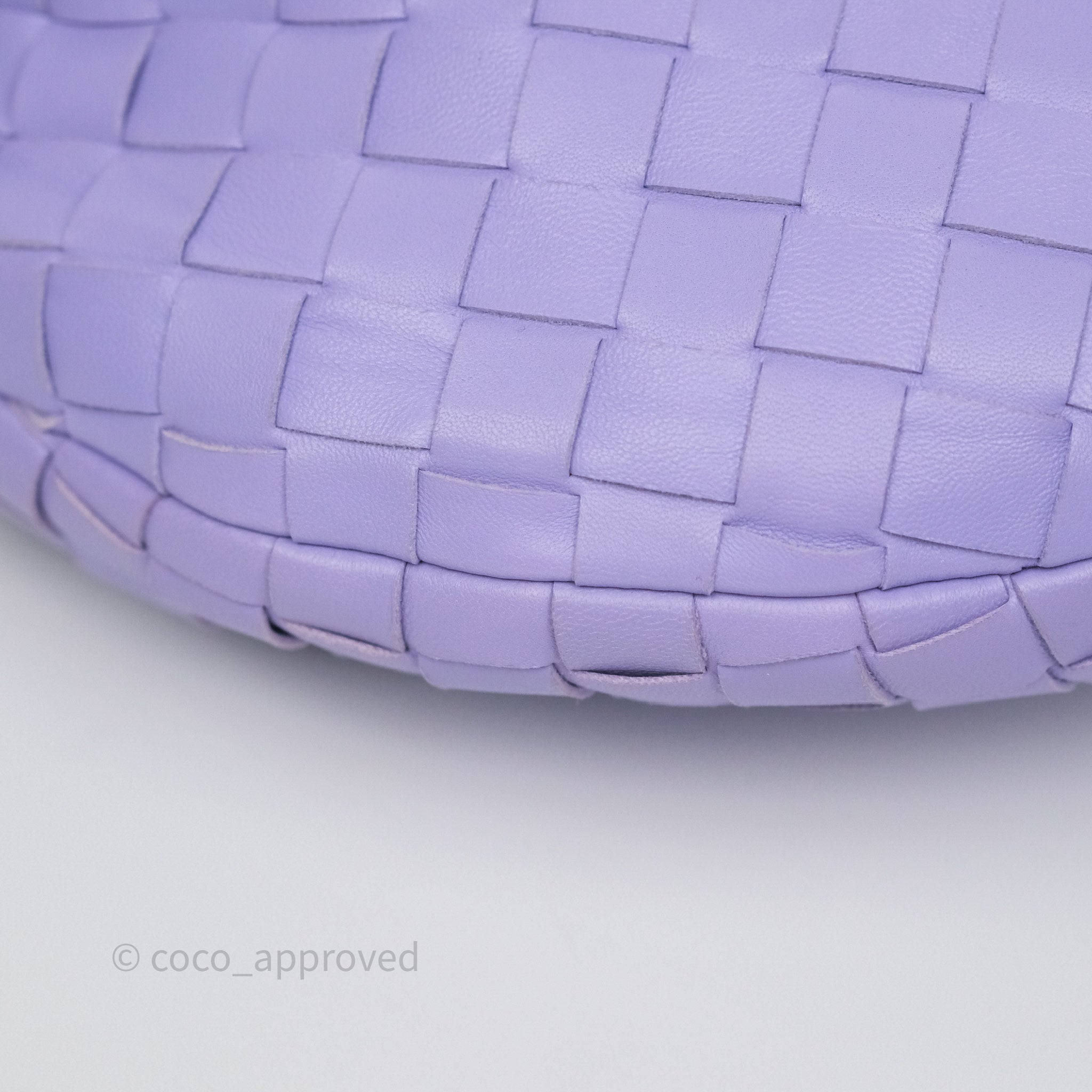 Bottega Veneta Teen Jodie Bag - Purple Intrecciato Lambskin Leather Crossbody Purse for Women | Perfect for Date Night, Shopping & Travel