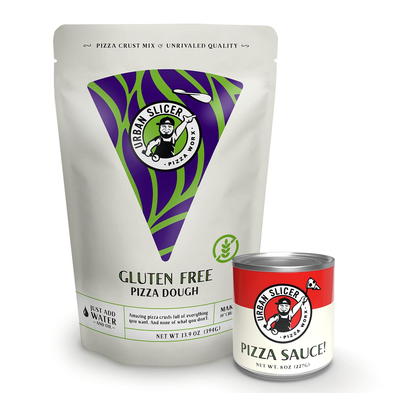 Gluten-Free Pizza Kit - Urban Slicer Pizza Worx for Homemade Pizza Night | Perfect for Family Gatherings & Dinner Parties