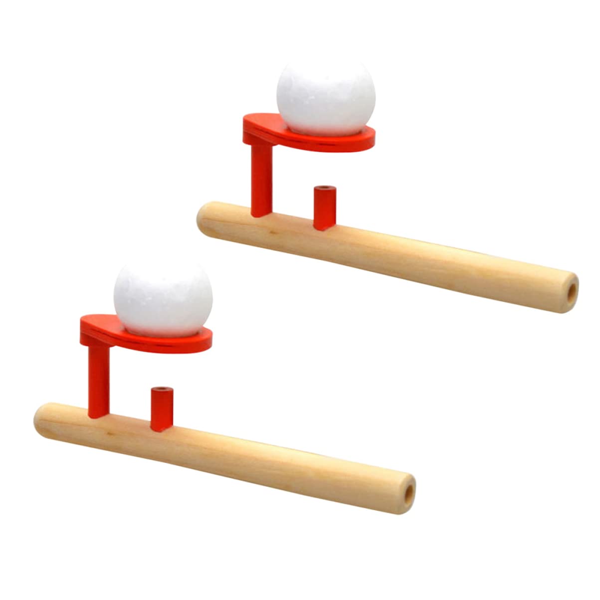 Toyvian Floating Blow Pipe Ball Game Set - Classic Stress Reliever & Balance Blowing Toys for Kids - Fun Party Favors, Classroom Activities & Outdoor Play