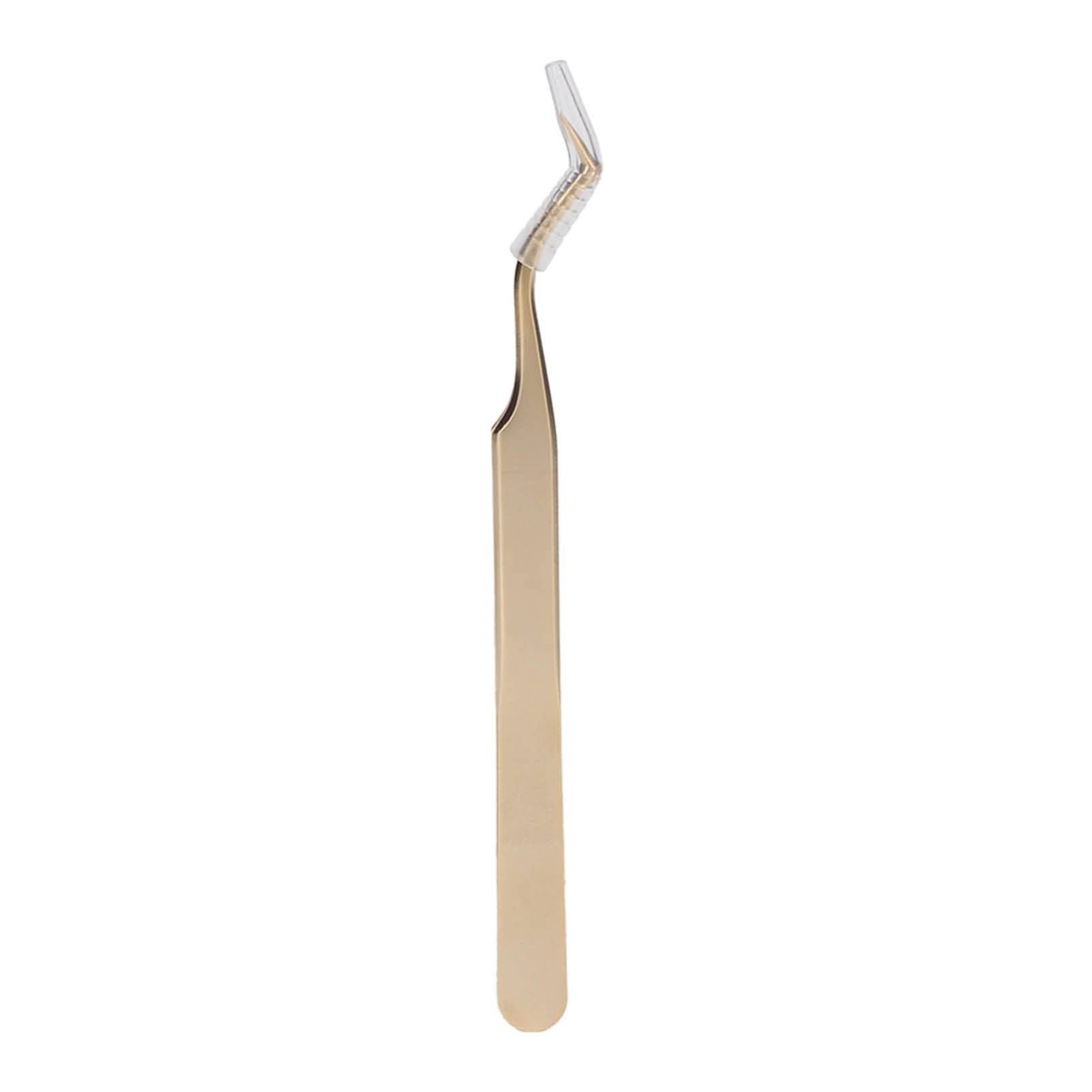 Professional Stainless Steel Eyelash Extension Tweezers - Strong Hardness Golden #3 for Precise Lash & Nail Art Application - Perfect for Salon, Home Use & DIY Beauty