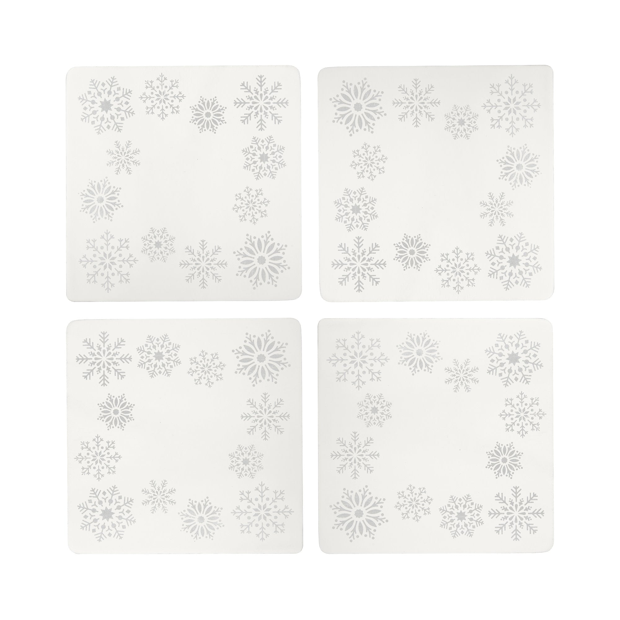 Twine Living Holiday Wooden Coasters Set - Rustic Christmas Drink Coasters for Table Decor, Gift & Home Use - Perfect for Hot & Cold Beverages, Parties & Seasonal Decorations