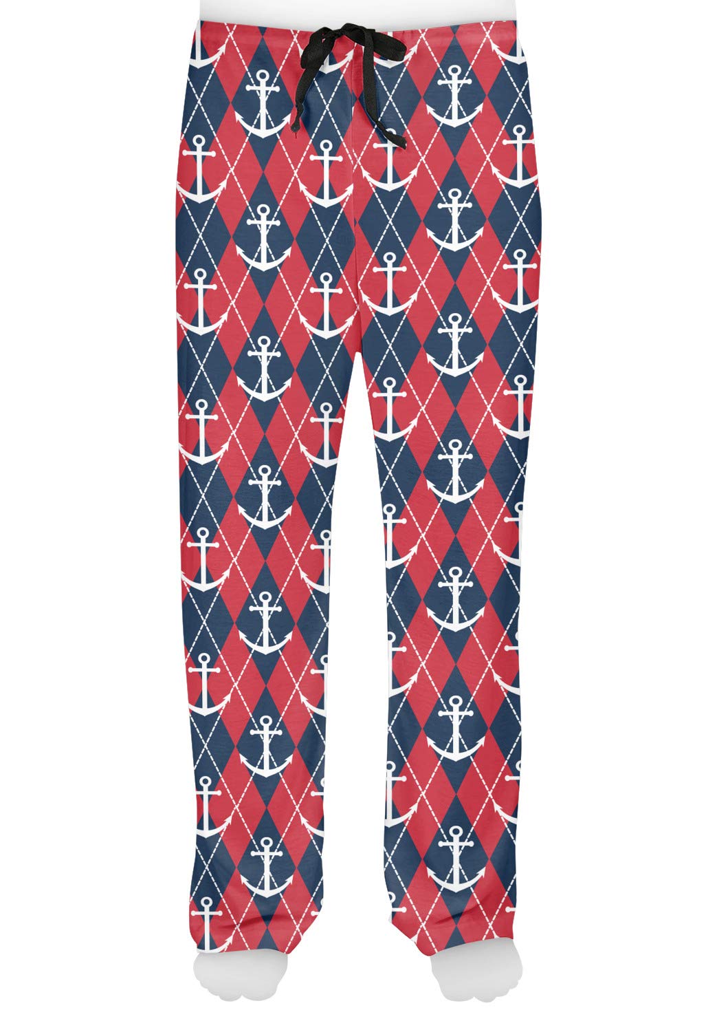 Anchors & Argyle Men's Pajama Pants - Soft Cotton Lounge Pants for Comfortable Sleep & Relaxation at Home