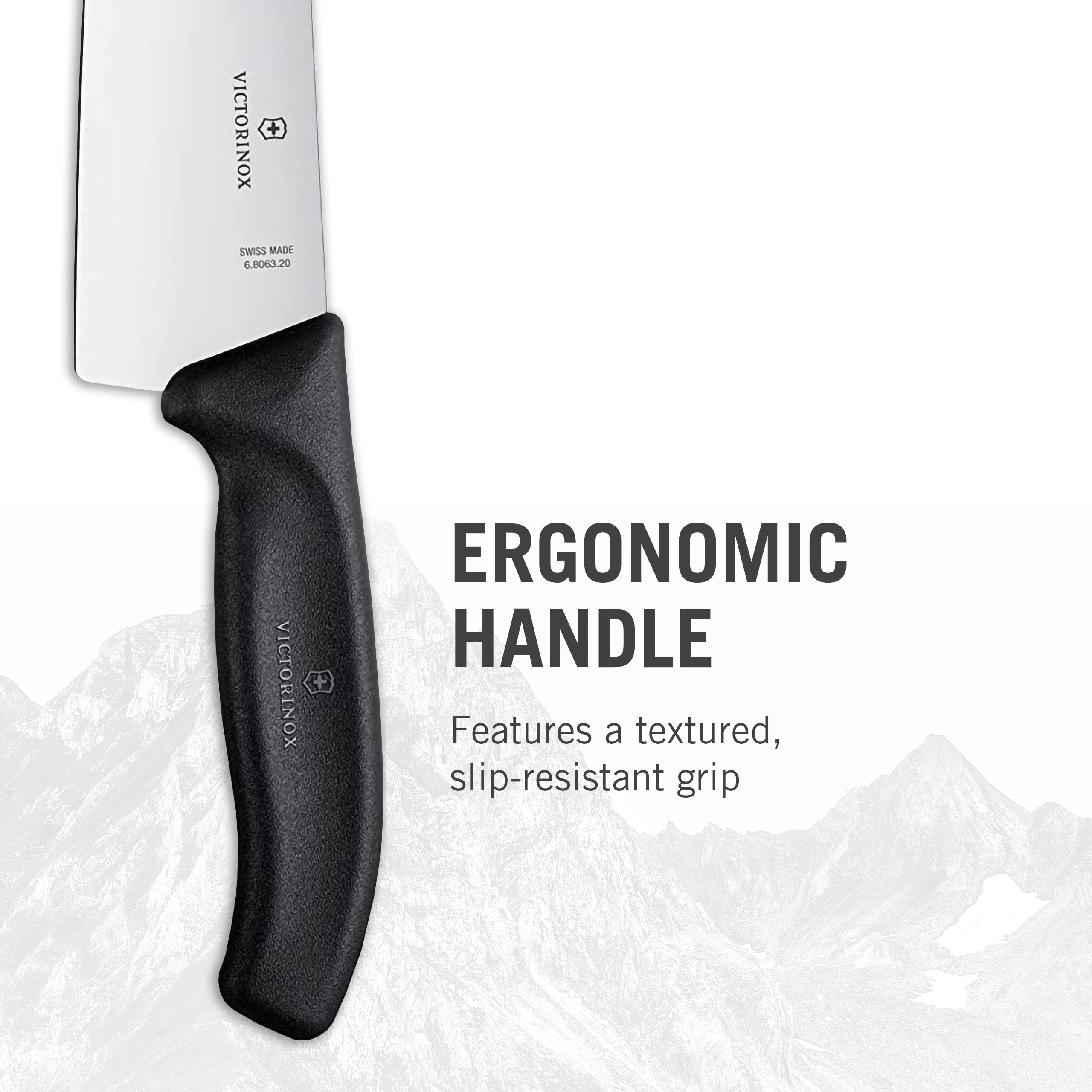 Victorinox Swiss Classic 3-Piece Chef's Knife Set - High-Quality Stainless Steel Kitchen Knives for Professional Cooking & Home Use - Perfect for Chopping, Slicing & Dicing Vegetables, Meat & Fruits