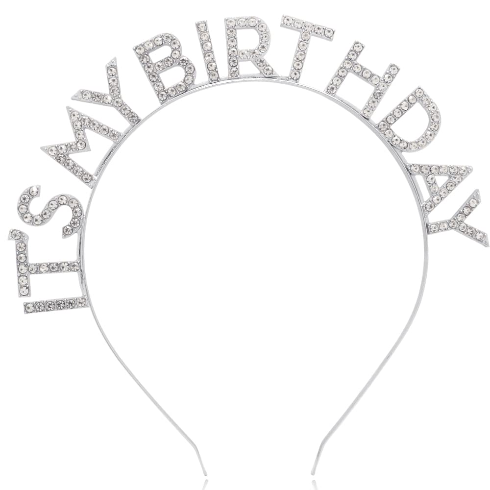 **LuReen Birthday Crowns for Women - Sparkling Birthday Tiara & Headband for Birthday Girl, Party Decorations - Perfect for Birthday Parties, Bachelorette, Bridal Showers & Special Celebrations**