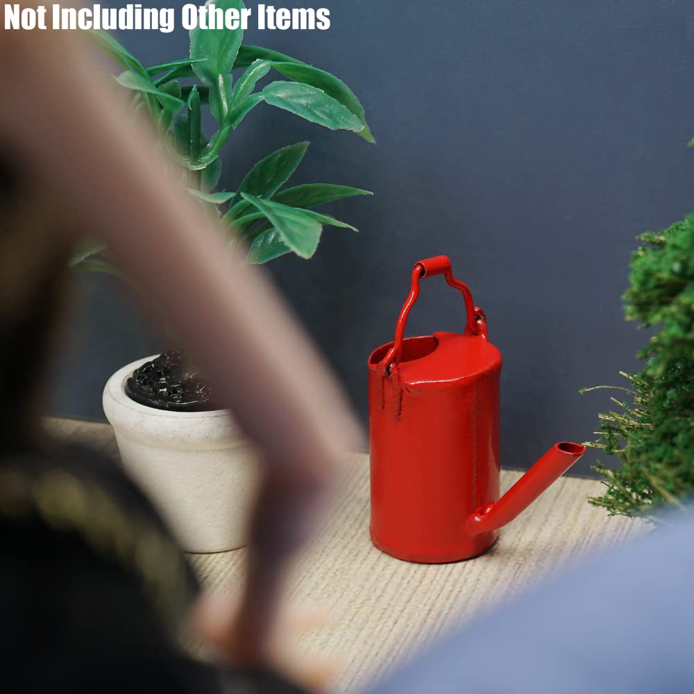 Odoria 1/12 Scale Miniature Watering Can - Realistic Dollhouse Decor Accessory for Fairy Garden, Terrarium & Miniature Landscaping