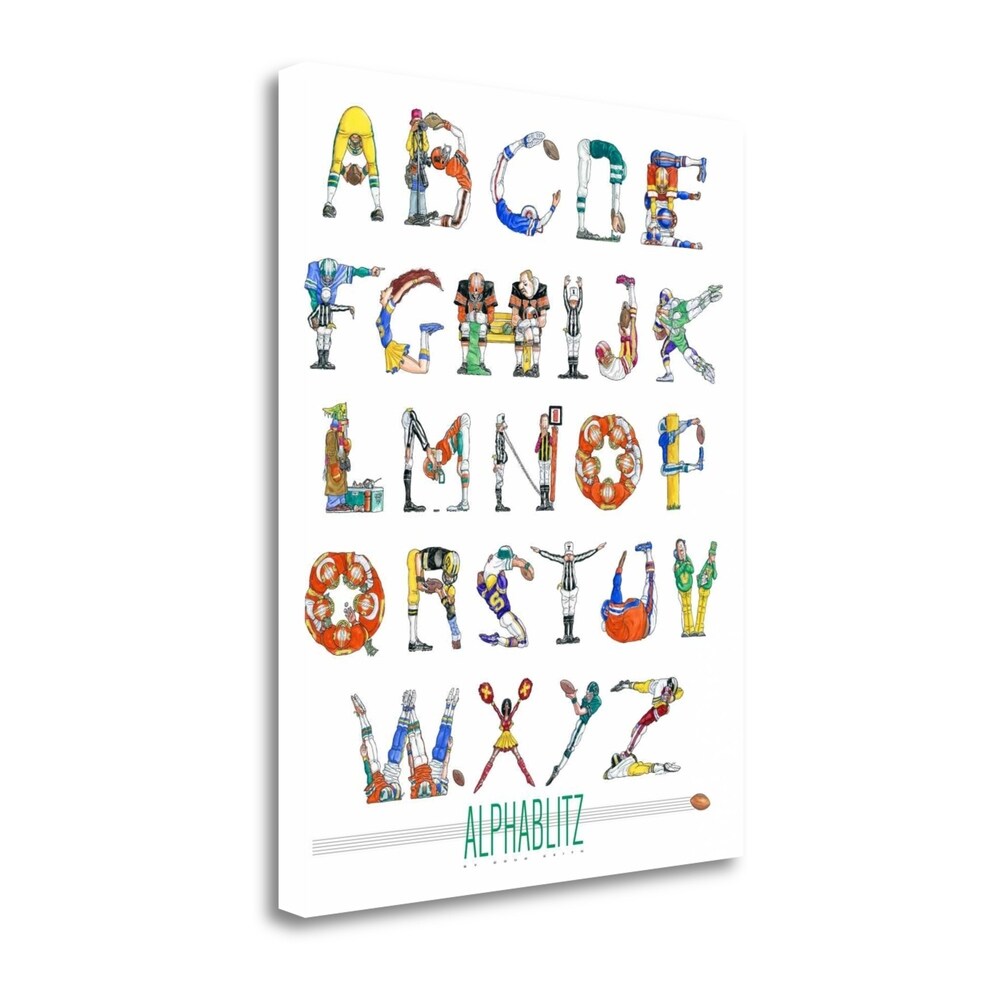 Alphablitz by Doug Keith - Premium Fine Art Giclee Print on Gallery Wrapped Canvas, Ready to Hang Wall Art - Perfect for Living Room, Bedroom & Office Decor