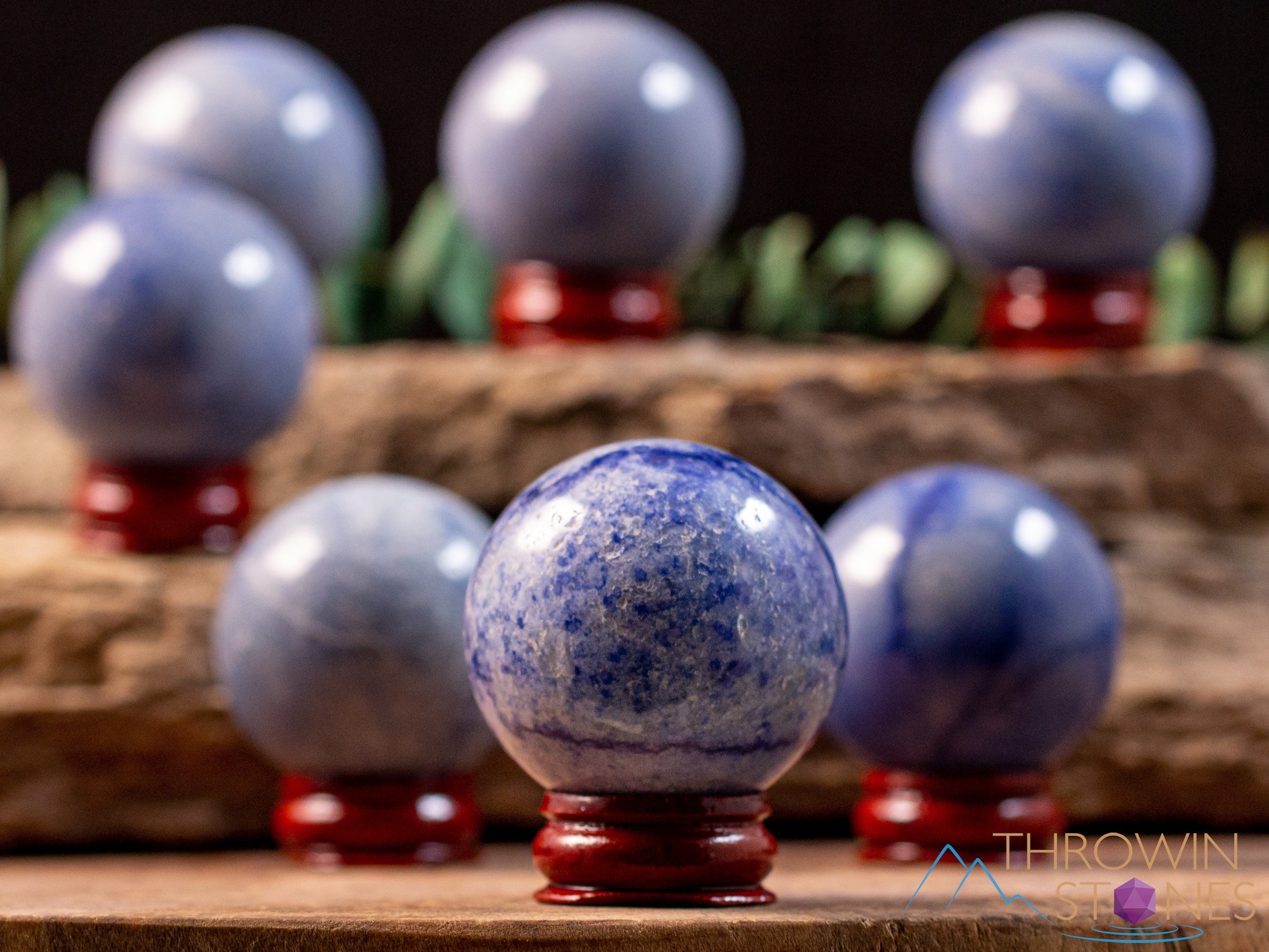 Blue Aventurine Crystal Sphere - Healing Stone Ball for Meditation, Feng Shui, Home Decor & Housewarming Gift - Perfect for Spiritual Healing, Office Desk & Living Room Decor