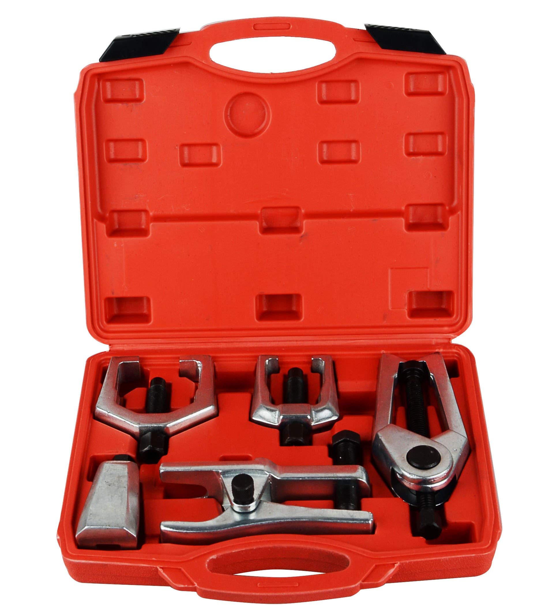 5pcs Professional Front End Service Tool Kit - Pitman Arm Puller, Ball Joint Separator & Tie Rod Remover Set for Auto Repair & Suspension Maintenance | Perfect for Mechanics & DIY Car Enthusiasts