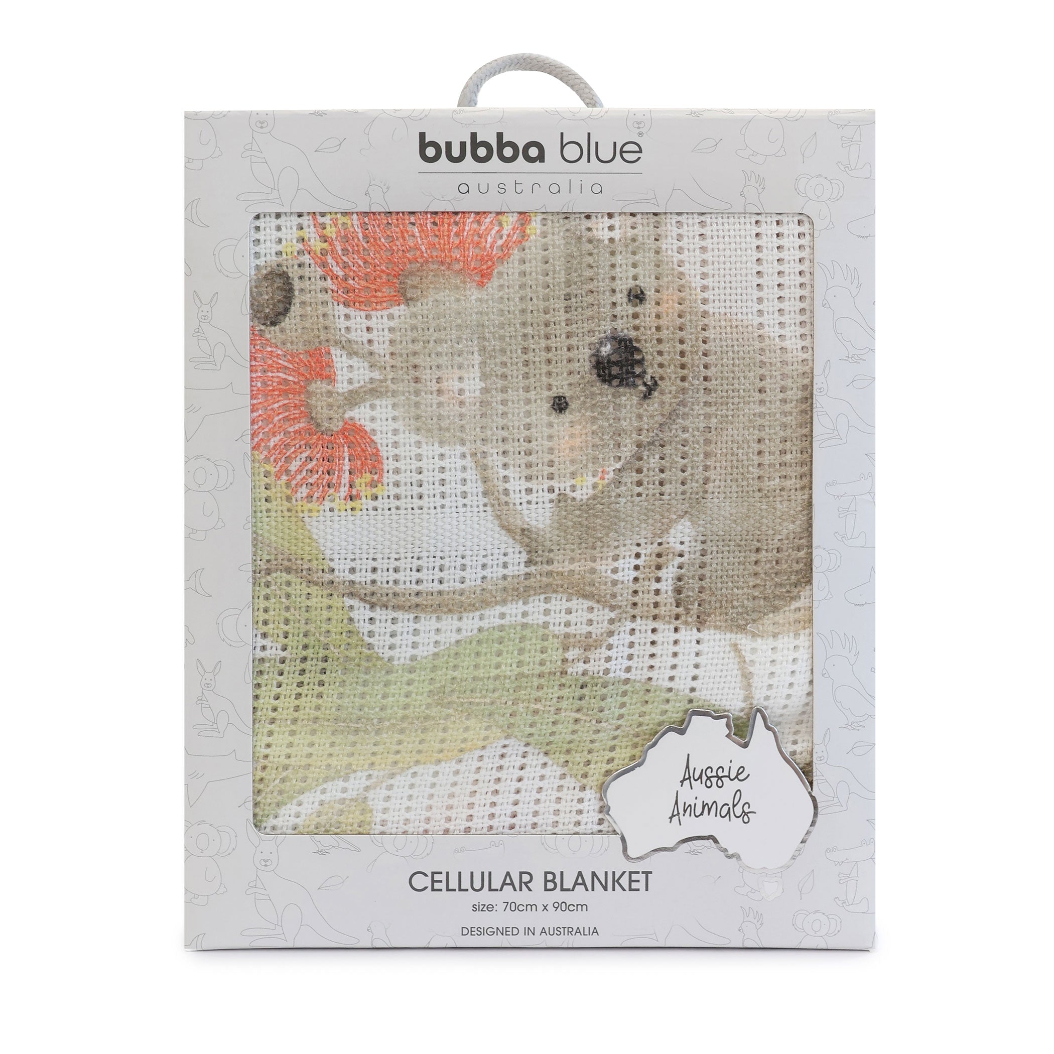 Soft Aussie Animals Fleece Blanket - Cozy & Cute Australian Wildlife Design - Perfect for Baby Nursery, Travel, and Home Decor