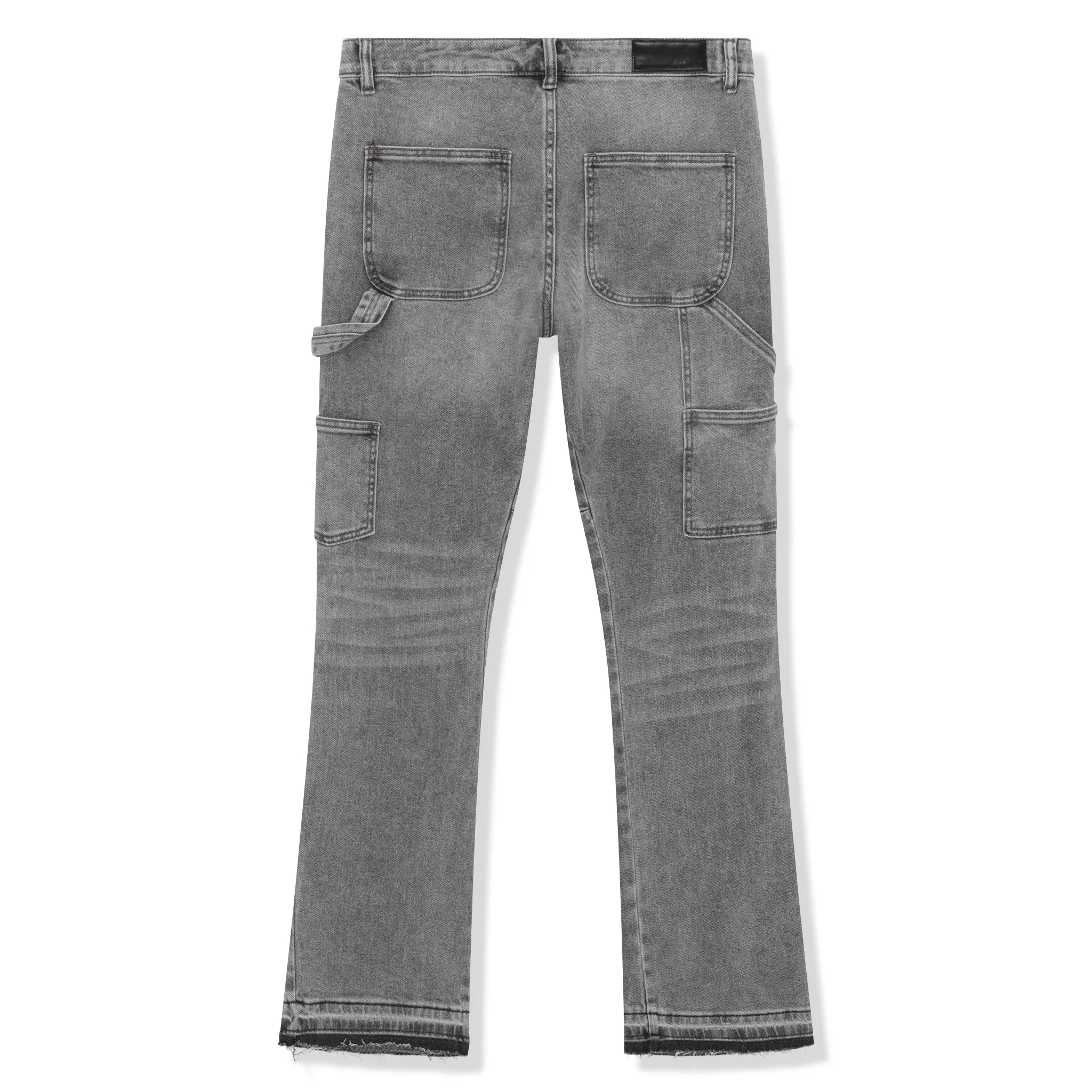 SIARR Carpenter Jeans for Men - Light Grey Work Pants with Utility Pockets - Durable Workwear for Construction, Carpentry & Outdoor Activities