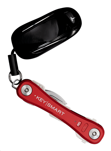 KeySmart Pro Key Organizer with Tile Smart Tracker - Compact Keychain Holder for Men & Women (4 Colors) | Perfect for Travel, Office & Everyday Carry