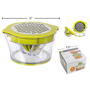 LUCIANO GOURMET 4-in-1 Citrus Juicer - Electric Lemon Orange Lime Grapefruit Squeezer - Perfect for Fresh Juice, Cocktails & Healthy Drinks at Home or Restaurant