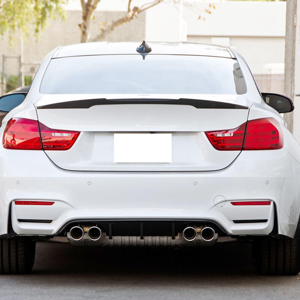 IKON MOTORSPORTS Rear Diffuser for BMW F80 M3 & F82 M4 (2015-2020) - V-Style Carbon Fiber Bumper Lip Body Kit Replacement - Aggressive Styling & Enhanced Aerodynamics - Perfect for Track Days & Car Shows