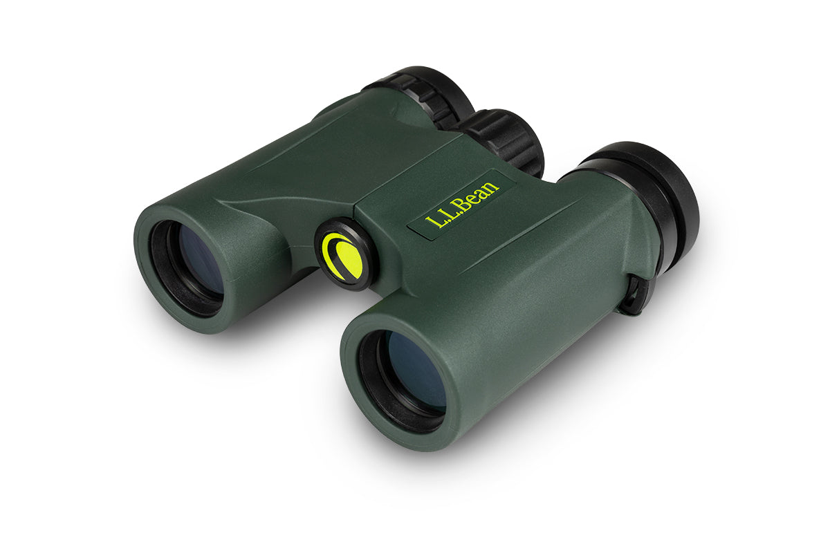 L.L. Bean Discovery 10x25 Compact Binoculars for Adults - Lightweight Green Outdoor Binoculars for Bird Watching, Hiking, Travel & Wildlife Observation