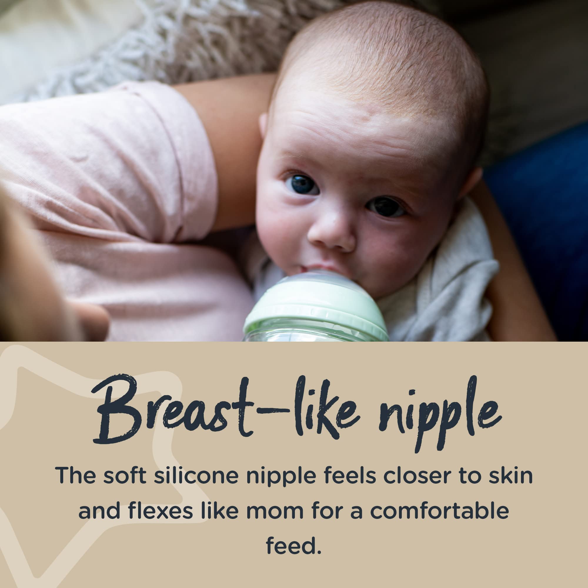 Tommee Tippee Closer to Nature Baby Bottle Set with Medium Flow Nipples - 5 oz BPA-Free Bottles & Nipple Replacement Pack for Newborns & Infants - Perfect for Breastfeeding Transition, Daycare & On-the-Go Feeding